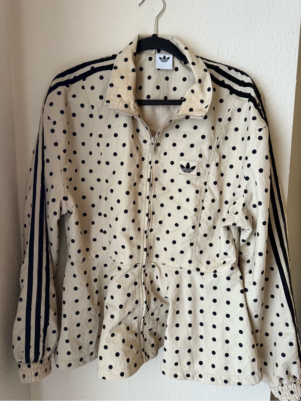 adidas Originals x ASOS polka dot jacket in stone - Picture 8 of 9
